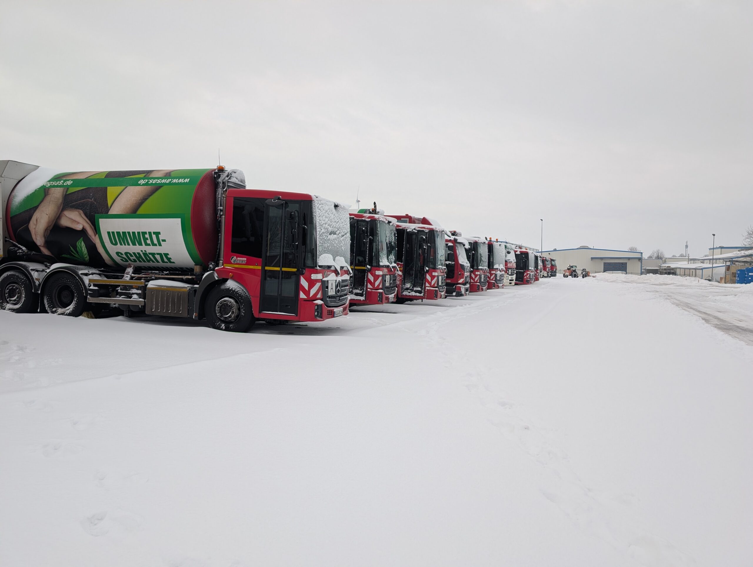 Betriebshof wird geräumt.